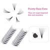 Picture of Premade Fans Eyelash Extensions 8-14mm 12D Premade Lash Extensions Fans Pointed Base Pre Made Volume Lashes Pre Fanned Lash Extensions Middle Stem (12D-0.05D, 8-14mm)