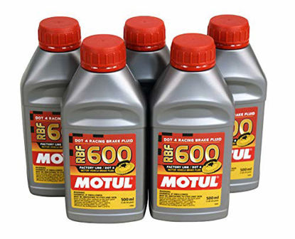 Picture of Motul MTL100949 8068HL RBF 600 Factory Line Dot-4 100 Percent Synthetic Racing Brake Fluid - 500 ml (5)