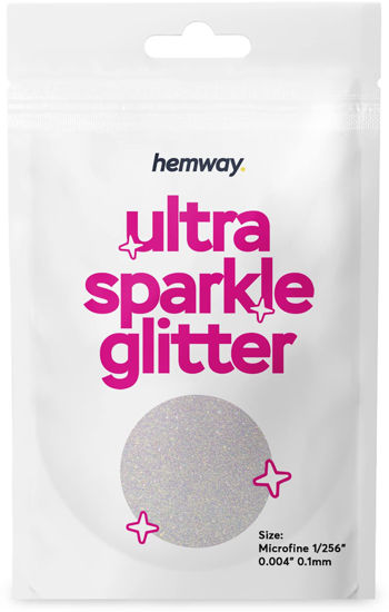 GetUSCart- Hemway Premium Ultra Sparkle Glitter Multi Purpose Metallic  Flake for Arts Crafts Nails Cosmetics Resin Festival Face - Mother Of Pearl  Iridescent - Microfine (1/256 0.004 0.1mm) 10g / 0.35oz SAMPLE