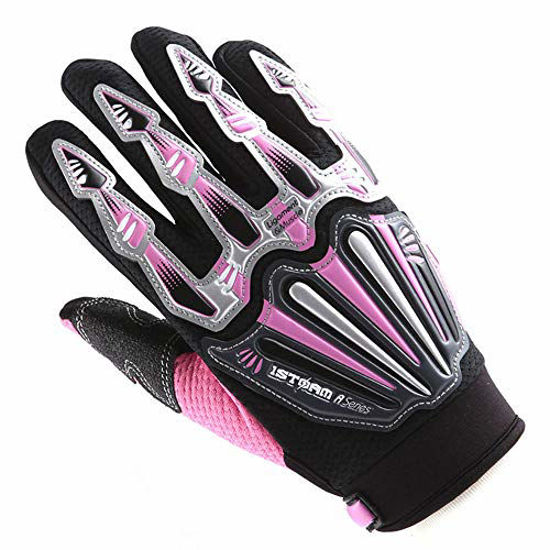 Picture of Motocross Motorcycle BMX MX ATV Dirt Bike Skeleton Racing Cycling Gloves Pink