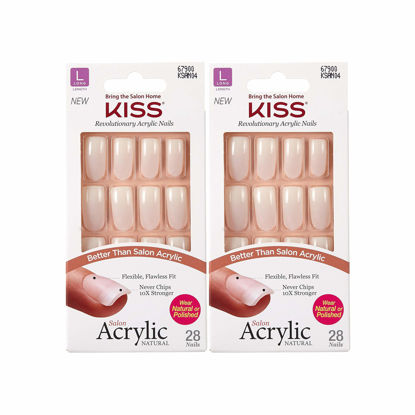 Picture of KISS Salon Acrylic Natural Nails KSAN (2 PACK, KSAN04)