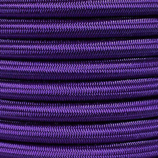 Picture of PARACORD PLANET Bungee Nylon Shock Cord 2.5mm 1/32", 1/16", 3/16", 5/16", 1/8?, 3/8", 5/8", 1/4", 1/2 inch Crafting Stretch String 10 25 50 & 100 Foot Lengths Made in USA