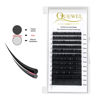 Picture of QUEWEL Eyelash Extension Supplies 0.07 D Curl Mix-8-14mm Classic Individual Lash Extensions|Optinal 0.03/0.05/0.07/0.10/0.15/0.20 C/D Single 8-25mm Mix 8-14mm 15-20mm 20-25mm|(0.07 D MIX-8-14mm)