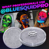 Picture of Blue Squid PRO Face Paint - Metallic Silver (30gm), Superior Quality Professional Water Based Single Cake, Face & Body Makeup Supplies for Adults, Kids & SFX