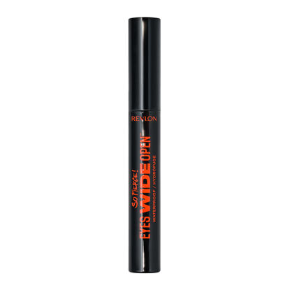 Picture of Revlon So Fierce! Eyes Wide Open Mascara with Push-up Brush, For Volumizing & High Lifting Eyelashes, Smudge-proof, Flake Resistant, 104 Waterproof Black, 0.24 fl oz.