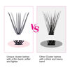 Picture of D Curl Lash Clusters 10d 20d 30d 40d Individual Lashes Wispy Cluster Lashes DIY Eyelash Extension Eyelash Clusters Individual Lash Extension Supplies (20D-0.10D, 16mm)