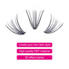 Picture of D Curl Lash Clusters 10d 20d 30d 40d Individual Lashes Wispy Cluster Lashes DIY Eyelash Extension Eyelash Clusters Individual Lash Extension Supplies (20D-0.10D, 16mm)