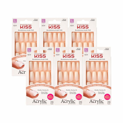 Picture of KISS Salon Acrylic Natural Nails KSAN (6 PACK, KSAN05)