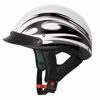 Picture of VCAN Cruiser Flat White Motorcycle Half Helmet (Blade, Medium)