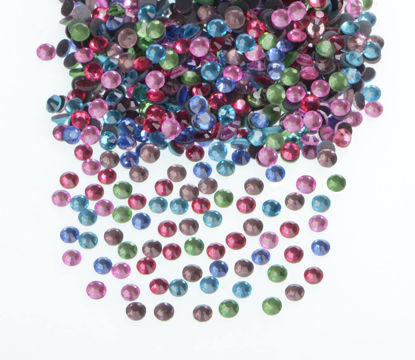  Beadsland 288 Pieces Flat Back Crystal Rhinestones Round Gems
