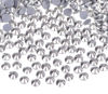 Picture of QOGIR 3000 Pieces SS16 Metallic Silver Hotfix Rhinestones for Crafts Clothes Nail Art Diamantes Flatback 4mm Glass Gems Rhinestone