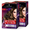 Picture of Schwarzkopf Keratin Color Permanent Hair Color Cream, 6.0 Delicate Praline, Pack of 2