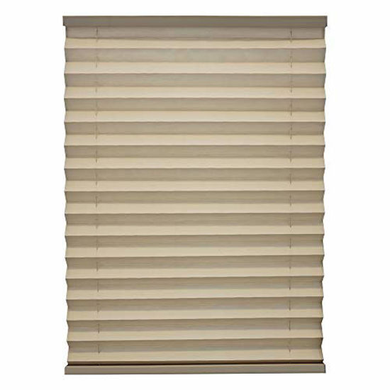 Picture of RecPro RV Blinds Pleated Shades | Cappuccino | RV Window Shades | Camper | Trailer (14" W x 24" L)