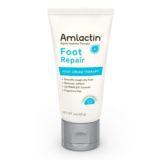 Picture of AmLactin Foot Repair Foot Cream Therapy | Smooths Rough, Dry Feet | Powerful Alpha-Hydroxy Therapy Gently Exfoliates | Lactic Acid (AHA) | Softens Tough, Dry Skin (packaging may vary)