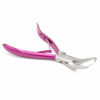 Picture of Professional Hair Extension & Beading Tool Kit Remove Plier Set for beads (4 Piece) I-Link Micro Ring Loop Needle Pulling Hook Threader Wire for Silicone Rings (Shocking Pink)