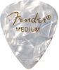 Picture of Fender Premium Celluloid 351 Shape Picks, Medium, White Moto - 12 Pack