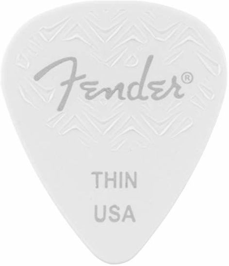 Picture of Fender 351 Shape, Thin White Guitar Pick (6)