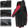 Picture of ILM Alloy Steel Motorcycle Touchscreen Motorbike Bicycle Powersports Racing Gloves (XL, RED) Model 10C