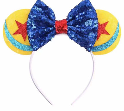 Picture of CLGIFT Toy Story Minnie Ears,Pick your color, Iridescent Minnie Ears, Silver gold blue minnie ears, Rainbow Sparkle Mouse Ears,Classic Red Sequin Minnie Ears (Toy Story-3d)