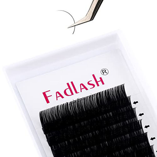 Picture of Classic Eyelash Extensions Lash Extension Supplies Matte Dark Black Individual Eyelash Extension Classic Lash Extensions Professional (0.20-D, 17mm)