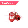 Picture of American Flag Tire Valve Stem Caps, 8 Pcs Anti-Theft Premium Metal Rubber Seal Tire Valve Caps, Universal Fit for Cars, SUVs, Bike and Bicycle, Trucks, Motorcycles (Red)