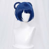 Picture of Navy Blue Cosplay Wig with Bangs Anime Cosplay Bob Hair Wigs with Braids Hairpin Cap Included