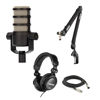 Picture of Rode PodMic Dynamic Podcast Microphone with Rode PSA1+ Boom Arm, TH-02 Podcast Headphones, XLR Cable and StreamEye Polishing Cloth