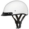 Picture of Daytona Helmets Half Skull Cap Motorcycle Helmet - DOT Approved [Hi-Gloss White] [4XL] [W/Visor]