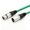 Picture of Dremake XLR to Speaker Cable 3Pin XLR Male to XLR Female Microphone Balanced Snake Cord for PA System, Amplifier, Recording - 25' Balanced Mic Patch Cord - Green