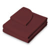 Picture of Saloniture 3-Piece Microfiber Massage Table Sheet Set - Premium Facial Bed Cover - Includes Flat and Fitted Sheets with Face Cradle Cover - Burgundy