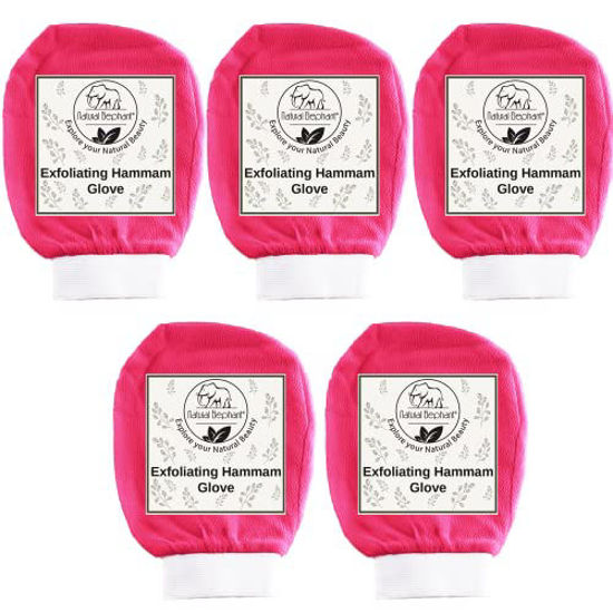 Picture of Natural Elephant Exfoliating Hammam Glove (Pink Tulip (Pack of 5))