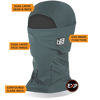 Picture of BLACKSTRAP Expedition Hood Balaclava Face Mask, Dual Layer Cold Weather Headwear (Slate)