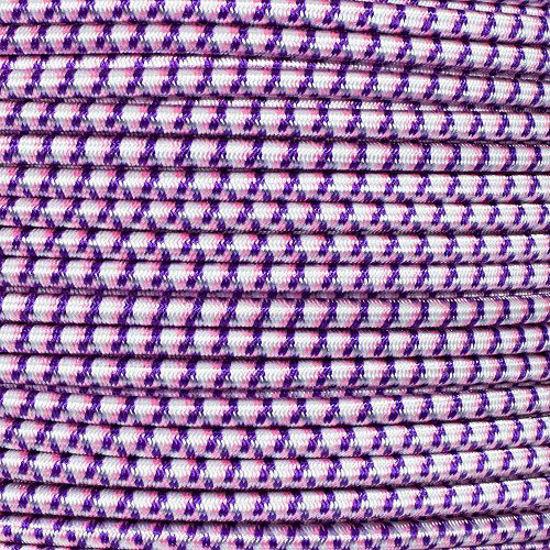 Picture of PARACORD PLANET Bungee Nylon Shock Cord 2.5mm 1/32", 1/16", 3/16", 5/16", 1/8?, 3/8", 5/8", 1/4", 1/2 inch Crafting Stretch String 10 25 50 & 100 Foot Lengths Made in USA