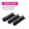 Picture of Eyelash Extension Classic Lash Extensions CC Curl Mixed Tray Semi-permanent Individual Lash Extensions Premium Eyelashes Extension Supply (0.15-CC, 8-14mm Mix)