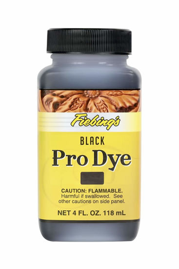 Picture of Fiebing's Pro Dye Black, 4 oz. - Professional Oil Dye for Leather