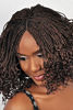 Picture of WOW BRAIDS Twisted Wigs, Wavy Eni Twist Wig - Color 1 - 18 Inches. Synthetic, Curly Hand Braided Wigs for Black Women.