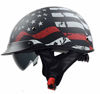 Picture of Vega Helmets Unisex-Adult Half Motorcycle Helmet (Back The Red, Small)