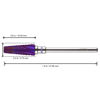 Picture of PANA 5-in-1 Pro Upgraded Multi-Function Drill Bit 3/32" Shank Size - (Purple, 2X Coarse to 2X Fine) - Mix Size Tungsten Drill Bit Fast Remove Acrylic Hard Gel Nail for Manicure Pedicure