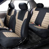 Picture of FH Group Car Seat Covers Full Set Beige 3D Air Mesh - Universal Fit, Automotive Seat Covers, Low Back Seat Cover, Airbag Compatible, Split Bench Rear Seat, Washable Car Seat Cover for SUV, Sedan