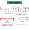 Picture of Eyekepper 4 Pack Stylish Reading Glasses Women - Oversized Square Readers Transparent