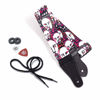 Picture of KLIQ Vintage Woven Guitar Strap for Acoustic and Electric Guitars + 2 Free Rubber Strap Locks, 2 Free Guitar Picks and 1 Free Lace | Terylene Printed | Artist Series "Ugh" by KLA