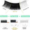 Picture of Easy Fan Volume Lashes C-0.05-19 Volume Lash Extensions Rapid Blooming Lashes 9 to 20 mm Mega Volume Lash Extensions C D curl Flowering Lash Extensions Rapid Blooming Eyelash Extensions(C-0.05,19mm)