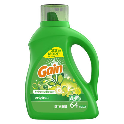 Picture of Gain + Aroma Boost Liquid Laundry Detergent, Original, 2.95 L,(pack of 4)