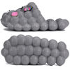 Picture of Bubble Slides for Women/Men, Massage Bubble Slippers, Funny Bubble Shoes, Unisex Breathable Beach Sandals, Non-slip Spa Slippers, Home Bedroom Shower Trendy Ball Slippers, Soft Pillow Stress Relief Slide (5.5-6.5 Women/4-5 Men, Grey, numeric_5)