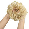 Picture of CJL HAIR Messy Bun Hair Piece Wavy Curly Scrunchies Synthetic Natural Blonde Ponytail Large Hair Extensions Thick Updo Hairpieces for Women Girls Kids 1 PCS