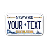 Picture of InkMyPlate Personalized New York Excelsior Mini License Plate | Choose from 50 States | Moto 7x4 | Custom License Plate for Kids Power Wheels | Golf Cart, Motorcycle, Wagons, Moped ATV | Aluminum USA