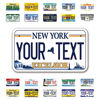 Picture of InkMyPlate Personalized New York Excelsior Mini License Plate | Choose from 50 States | Moto 7x4 | Custom License Plate for Kids Power Wheels | Golf Cart, Motorcycle, Wagons, Moped ATV | Aluminum USA