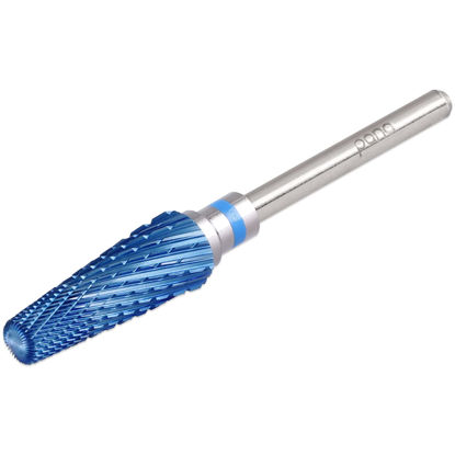 Picture of PANA 5-in-1 Pro Upgraded Multi-Function Drill Bit 3/32" Shank Size - (Blue, 2X Coarse to 2X Fine) - Mix Size Tungsten Drill Bit Fast Remove Acrylic Hard Gel Nail for Manicure Pedicure