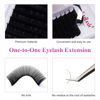 Picture of Lash Extensions 9-17mm Eyelash Extensions D Curl Silk Lash Extensions Classic Lash Extensions Soft Faux Mink Lash Extension Mixed Tray Eyelash Extension Supplies (0.20-D, 9-17mm)