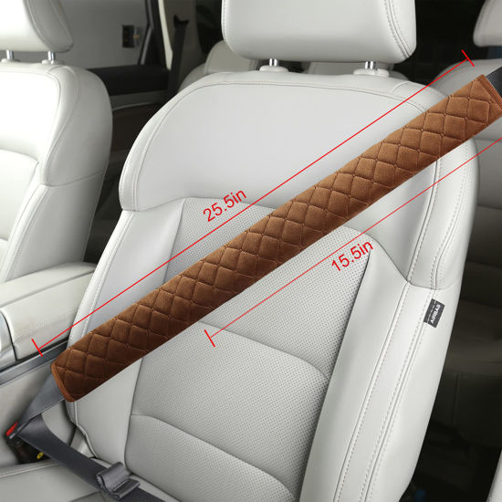 GetUSCart- Soft Car Seatbelt Covers for Adults Kids Women Teens & Men, Seat  Belt Cushion Pad Cover Protector for Trucks SUV, Shoulder Pad for Toyota  Honda, Car Interior Accessories, Decorations 1pc, Brown